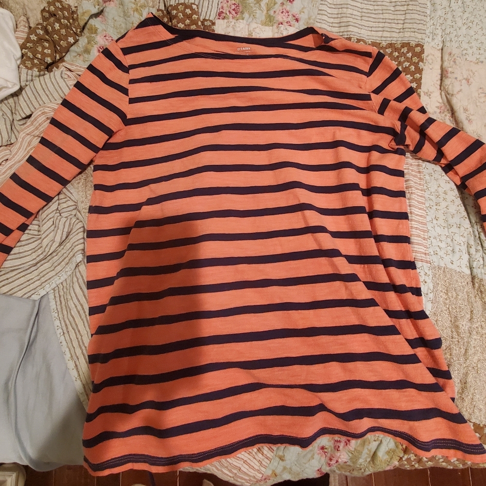 Pink and Blue striped shirt